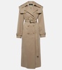 Cotton twill trench coat