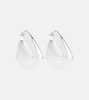 Fin Large sterling silver earrings