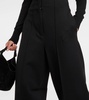 High-rise wide-leg pants