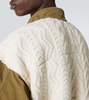 Aran wool-trimmed cotton jacket