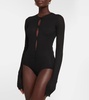 Rib-knit bodysuit 