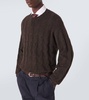 Cable-knit cashmere sweater