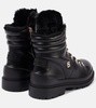 St. Moritz leather lace-up boots