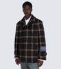 x Pendleton checked wool coat