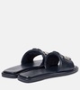 Double T Deco Sport leather slides