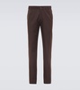 Cotton and wool chinos