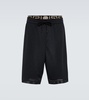 Greca Border mesh shorts