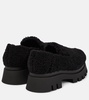 Furry Chic shearling platform loafers