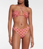 Printed halterneck bikini