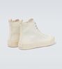 High-top canvas sneakers