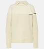 Double-collar wool sweater