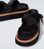 Hybrid Belt leather platform sandals