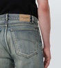 Mid-rise tapered jeans