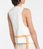 Dune linen and cotton-blend vest