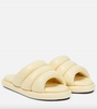 women's pipe group slide sandal in butter