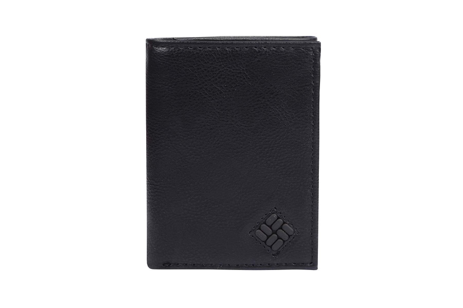 Columbia Men's RFID Blocking Trifold Security Wallet, Black, One Size