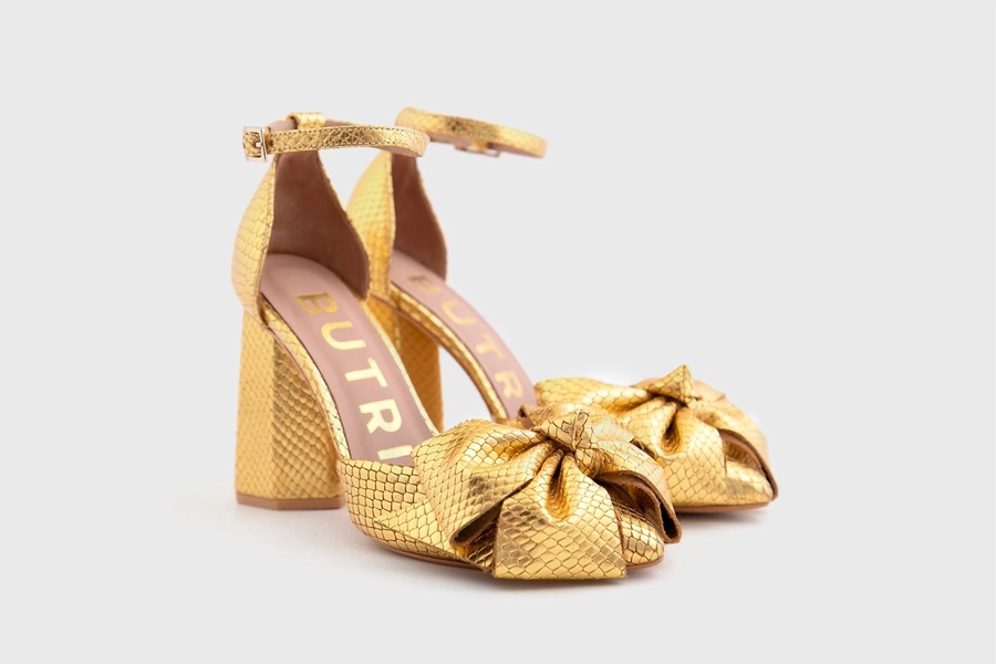 francesca pump sandal in gold