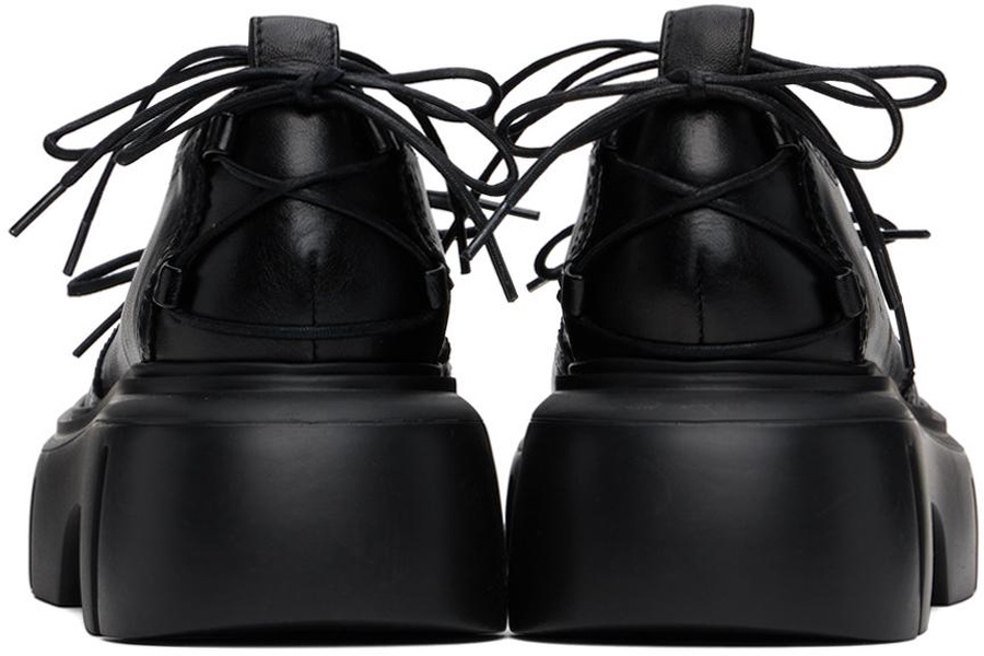 Black Platform Ghillie Brogues