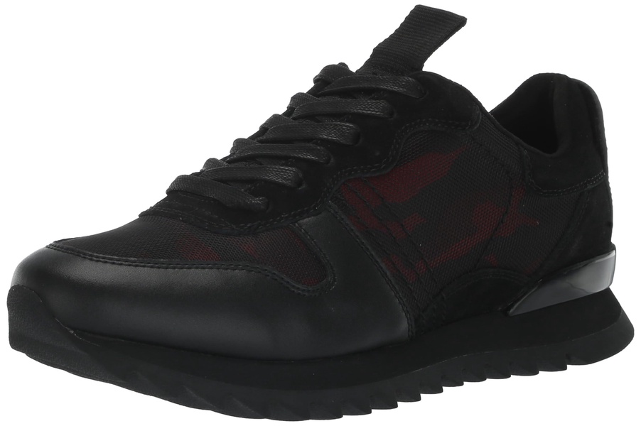 Karl Lagerfeld Paris Men's Camo Black Sawtooth Sole Sneaker