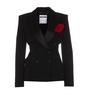 Moschino Floral Appliqué Double-Breasted Blazer