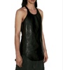 Leather Sleeveless Tank Top