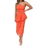 reception dress in orange