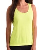 heathered bra-friendly tank top in lime