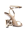 Keira Sandals In Gold Color Mirror Leather