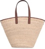 Stella Mc Cartney Raffia Shoulder Bag With Logo.