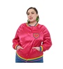 Plus Size Satin Bomber Jacket