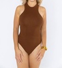 jada racerback bodysuit in chocolate