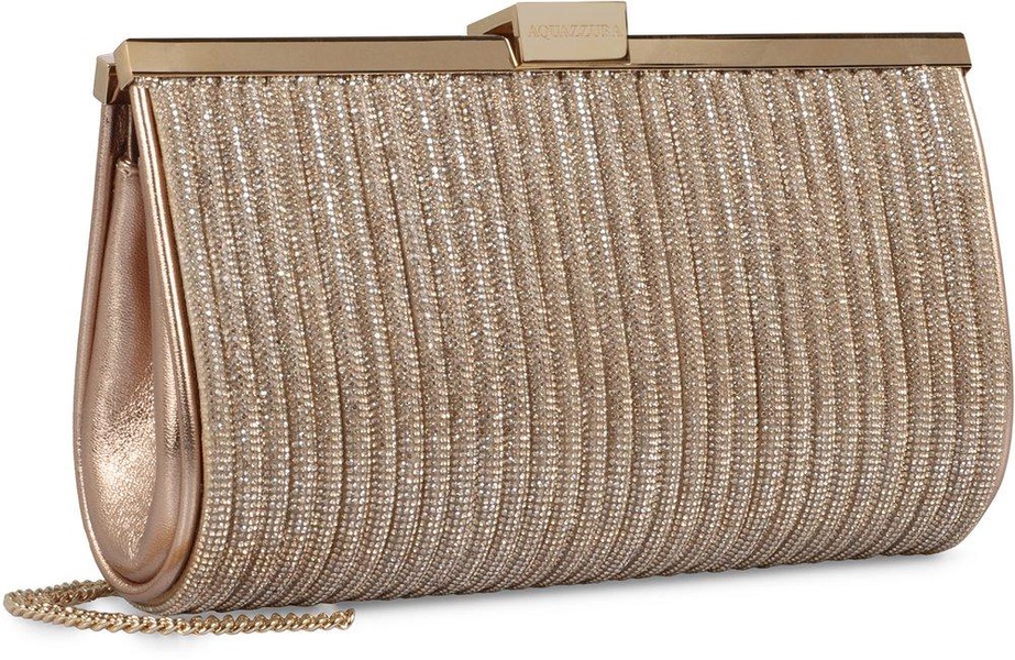 Aquazzura Sundance Glitter Effect Clutch Bag