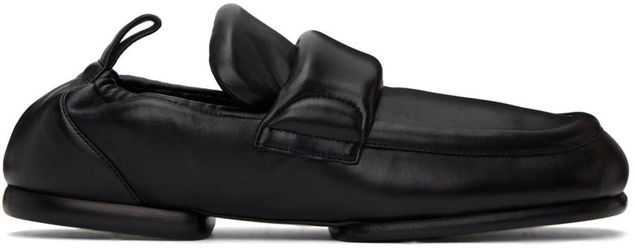 Black Padded Loafers