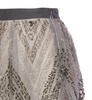 Elisabetta Franchi Chevron Pattern Sequin Embroidered Midi Tulle Skirt