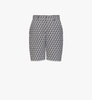 women’s cubic monogram jacquard wool shorts