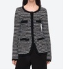 corby long sleeve cardigan in black