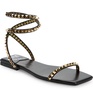 women's luxor sandals in black gold combo