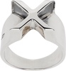 Silver 'X' Ring