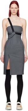 SSENSE Exclusive Gray Cinch Bag Dress