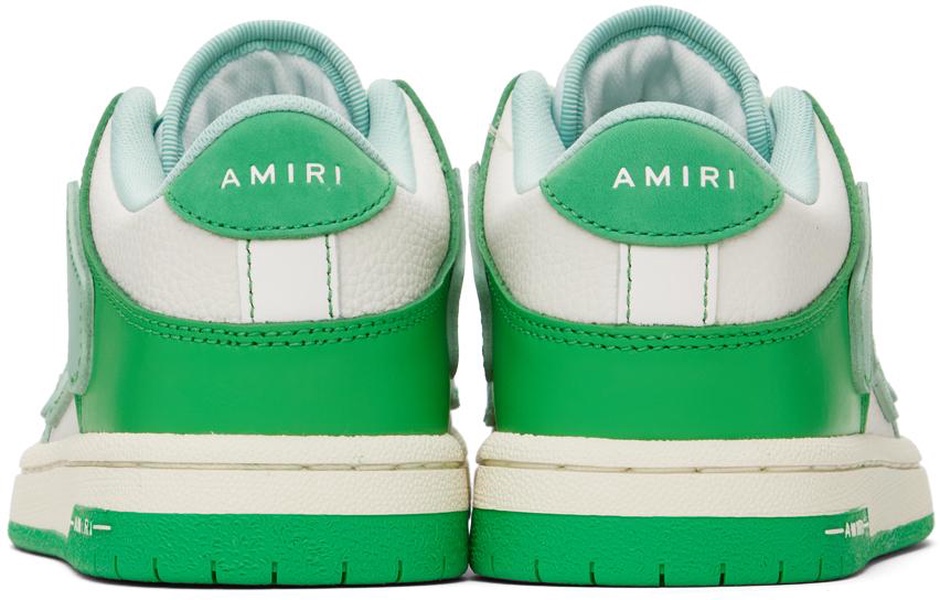 Green & Off-White Skel-Top Sneakers