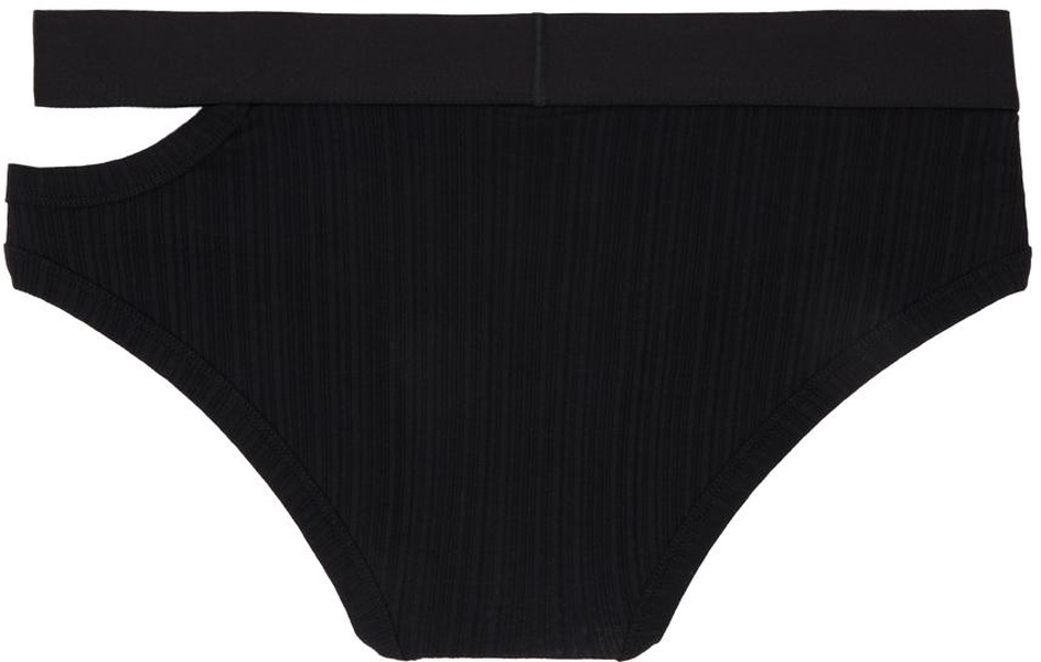 Black Cutout Briefs