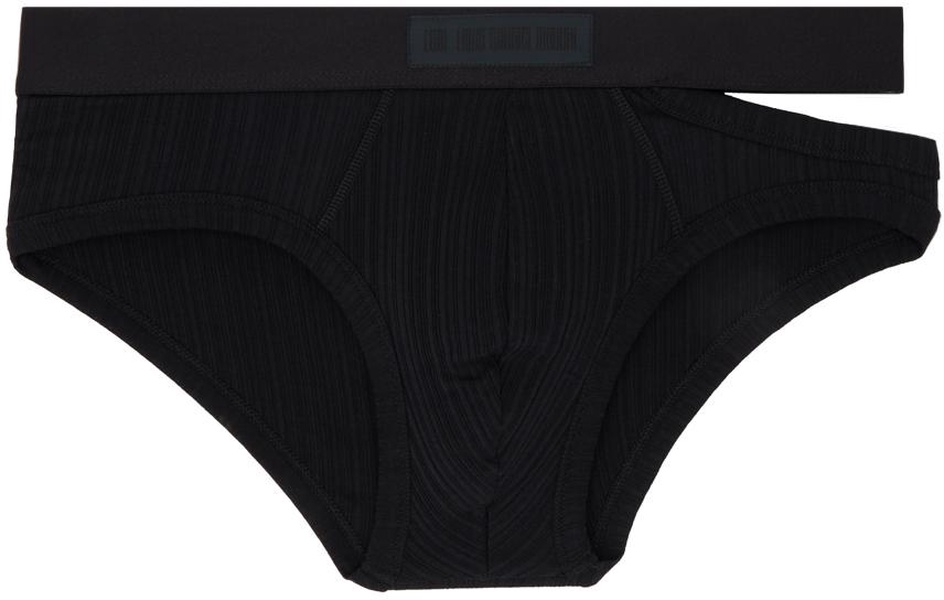 Black Cutout Briefs