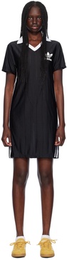 Black Adicolor 3-Stripes Pinstripe Minidress