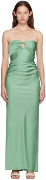 Green Emilia Strapless Maxi Dress