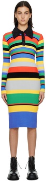 Multicolor Striped Midi Dress