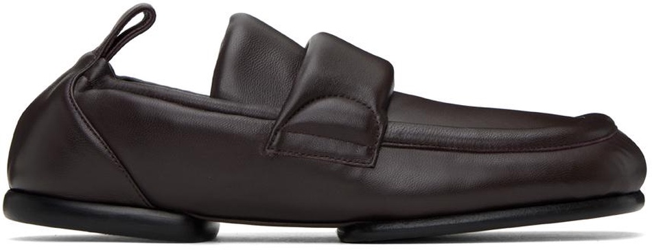 Burgundy Padded Loafers