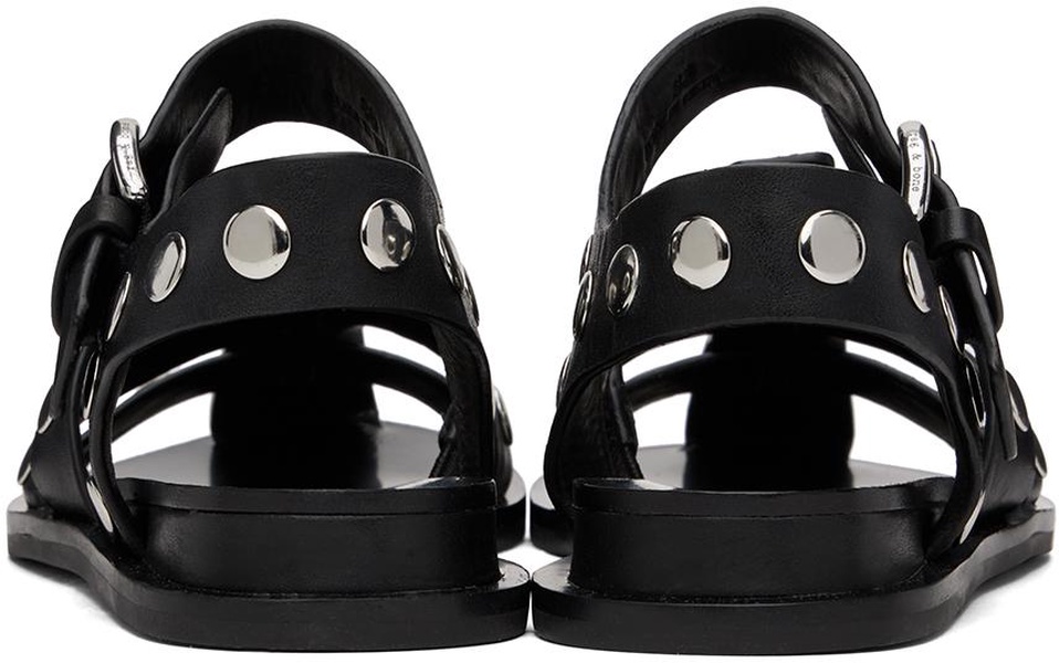 Black Beau Fisherman Sandals