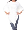 melisandre fringe poncho in white