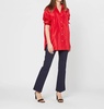 elongated elle shirt in red