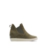 women's out n about slip-on wedge fashion boots in stone green/laurel leaf